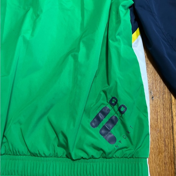 Men's FILA SPORT Long Sleeve Golf Windbreaker Pullover Jacket Size Medium - Picture 8 of 8